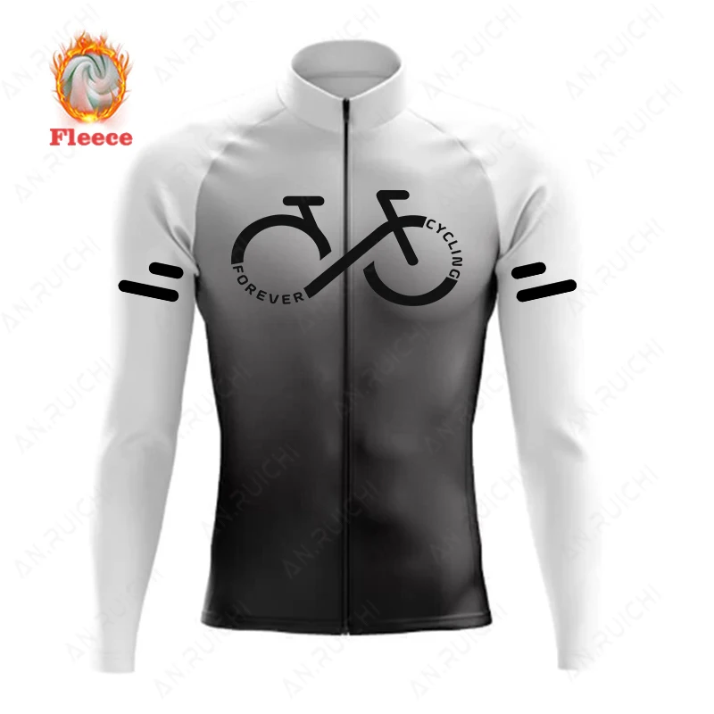 Maglia Ciclismo Uomo ROTTO Manica Lunga - Tessuto Traspirante, UPF 50+, Colori Sfumati