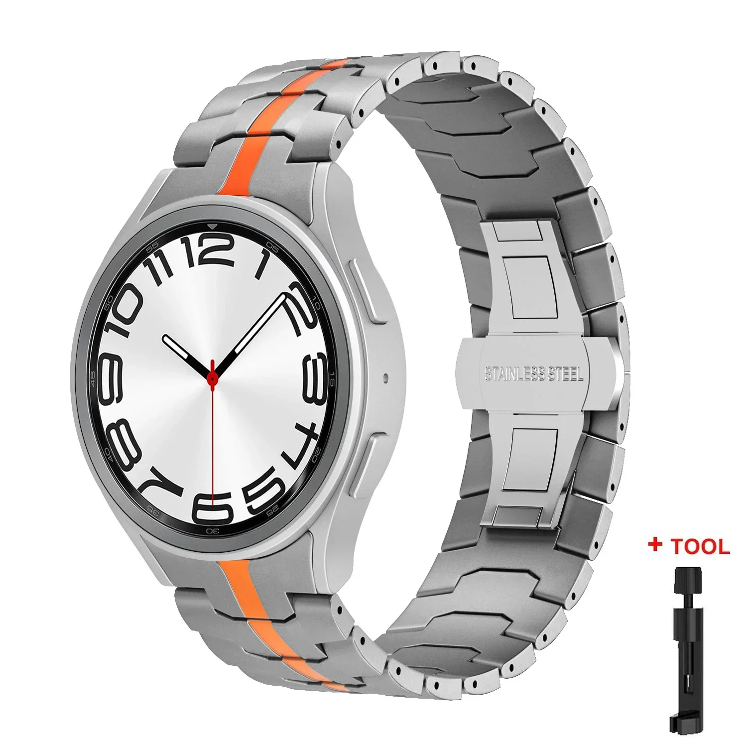 Premium Stainless Steel Metal Strap for Galaxy Watch - No Gaps Design