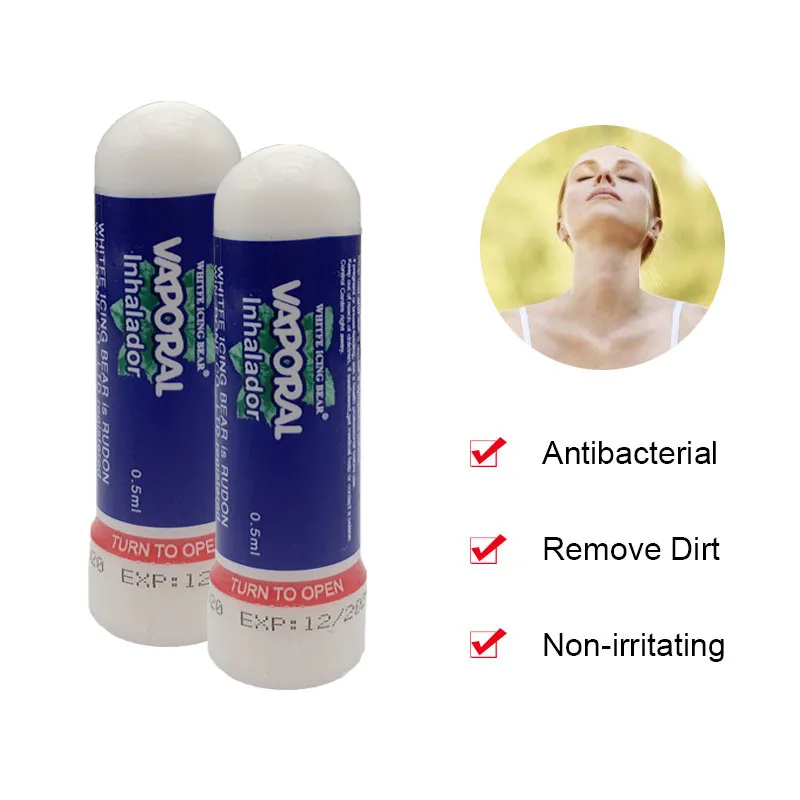 

1/3pcs Nasal Inhaler Headache Refreshing Stick Inhaler Stick Relieve Rhinitis Nasal Congestion Dizziness Mint Extracts Dressing