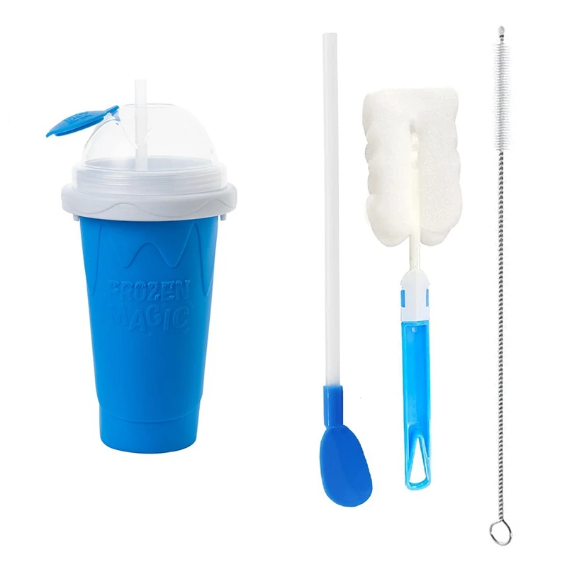 1 Pezzo Freeze Magic Slushy Cup Slushie Maker Cup È Roba Fresca Con Coperchi E Cannucce,