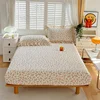 Bonenjoy 100% Cotton Bedsheet Print Fitted Sheets Bed 90/100/120/150/180/200cm Covers Home Bed Linen sabanas (No Pillowcase) 4