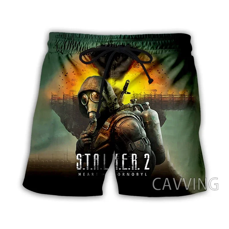 CAVVING 3D Printed  Stalker Game   Summer Beach Shorts Streetwear Quick Dry Casual Shorts Sweat Shorts for Women/men 3