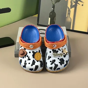 Woody Toy Theme Cool Style Clogs Slide Sandals Anime Non-Slip Breathable Beach Shoes Outdoor Casual Shoes for boys gift 1