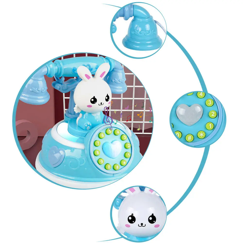 플라스틱 다이얼 시뮬레이션 전화기 놀이집 역할놀이 교육용 가전제품 어린이용 어린이 인터랙티브 지능 개발
