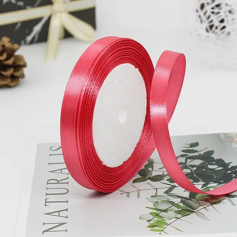 Elegant Satin Ribbons for Gift Wrapping & Decorations - 25 Yards