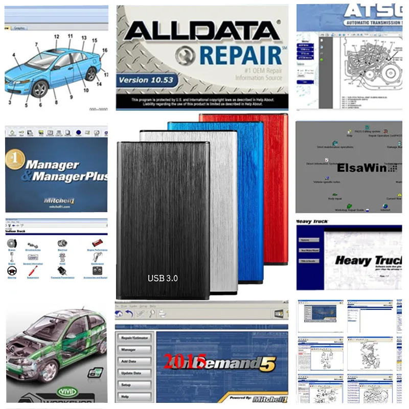 Latest Alldata V10.53 Auto Repair Software 161gb M-itchell on de*mand ...