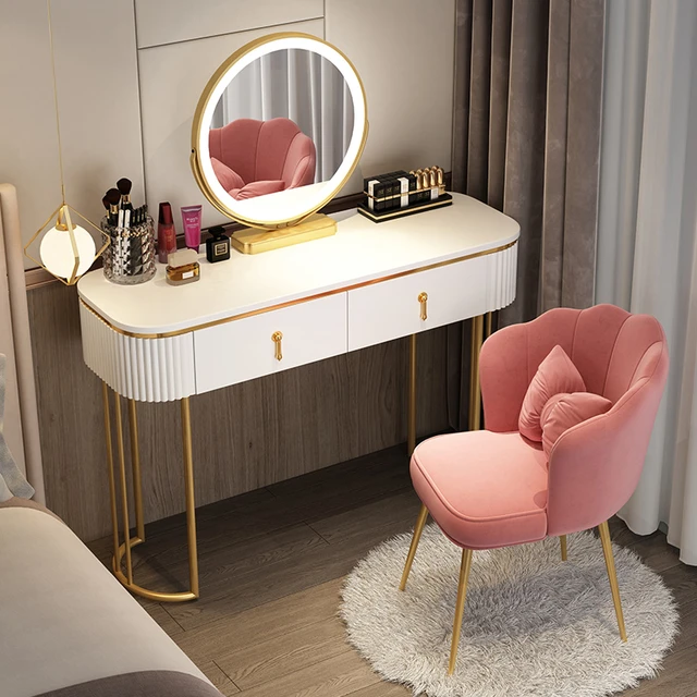 Bedroom Makeup Vanity Table Mirror Desk White Storage Dressing Table Modern  Organizer Cheap Shelf Penteadeira Home Furniture - AliExpress