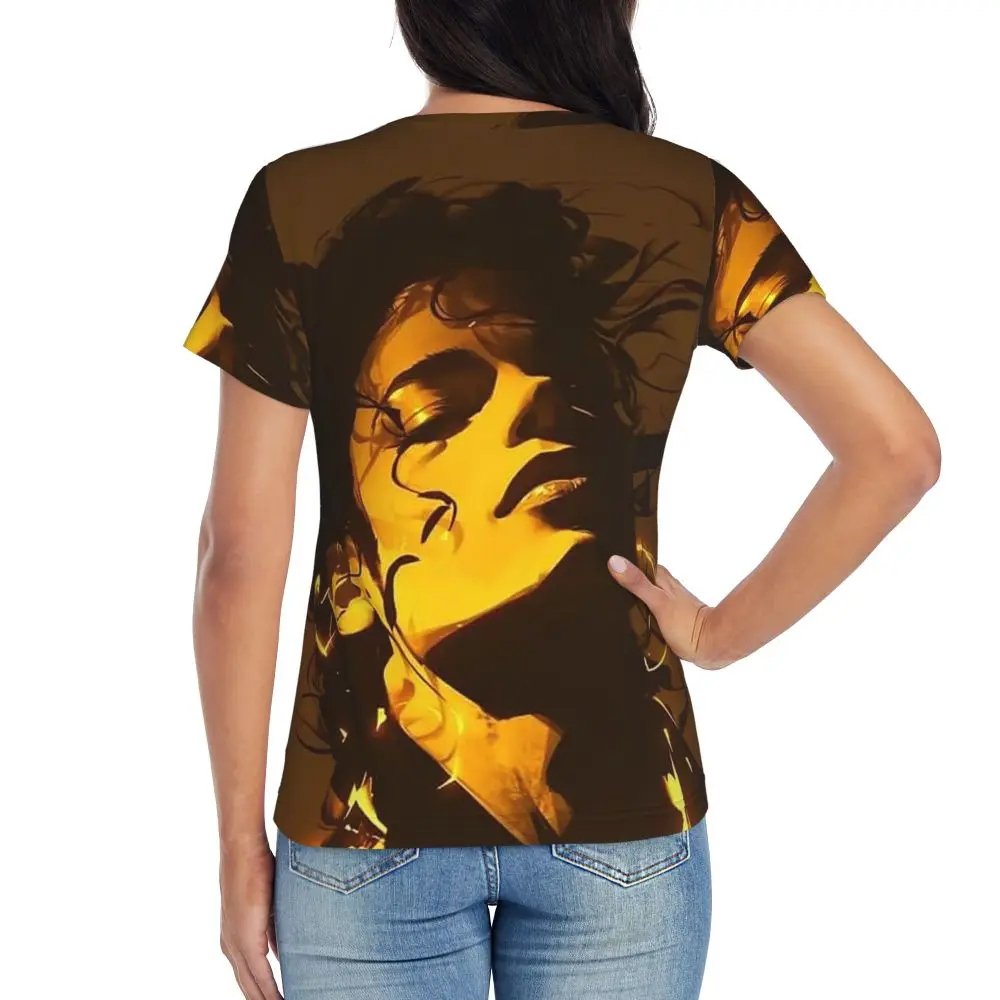 The King Of Pop Michael Jackson T-Shirt Women Short Sleeve T Shirts Round Neck Clothing Cotton Summer Tees Streetwear