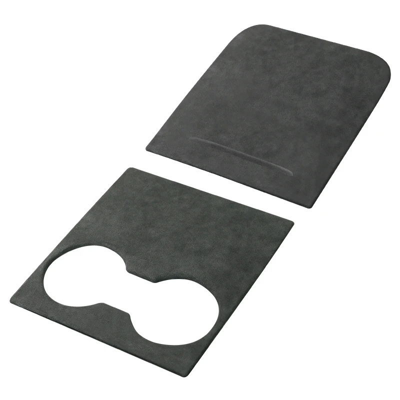 

5 Color Suede Steering Wheel Cover Center Console Patch Trim Decor Stickers For Tesla Model 3 Model Y Auto Interior Accessories