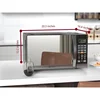 Countertop Microwave Oven,Sleek Mirrored Finish 10 Power Levels, 6 Auto Menus,Glass Turntable and Child Safe Lock,1.1 Cu. Ft 3