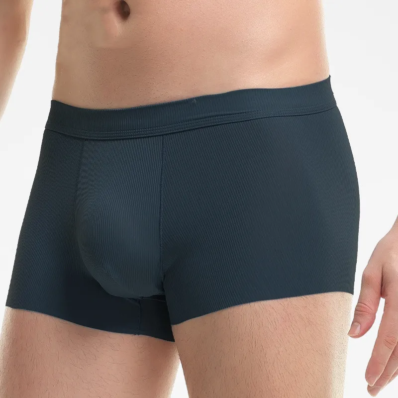 

Ice silk antibacterial underwear men's summer thin breathable men's boxer shorts trend boxer shorts