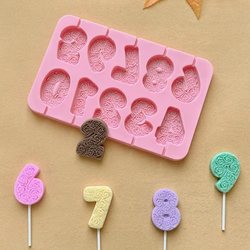 Flower Number Silicone Mold 1