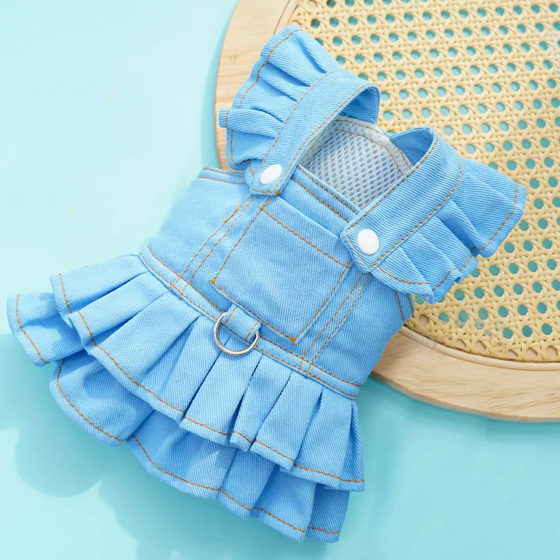 Klassische Denim Weste Für Hunde Und Katzen - Modische Kleidung_voghion.com