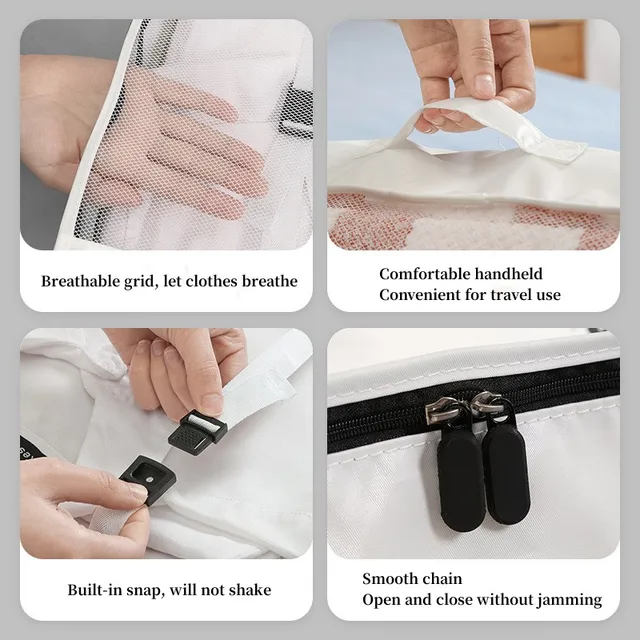 7 db Utazási Szervező Poggyászruhák Hordozható Elválasztó Ruha Táska Fehérnemű Üzleti Utazás Szervezője - Image 4