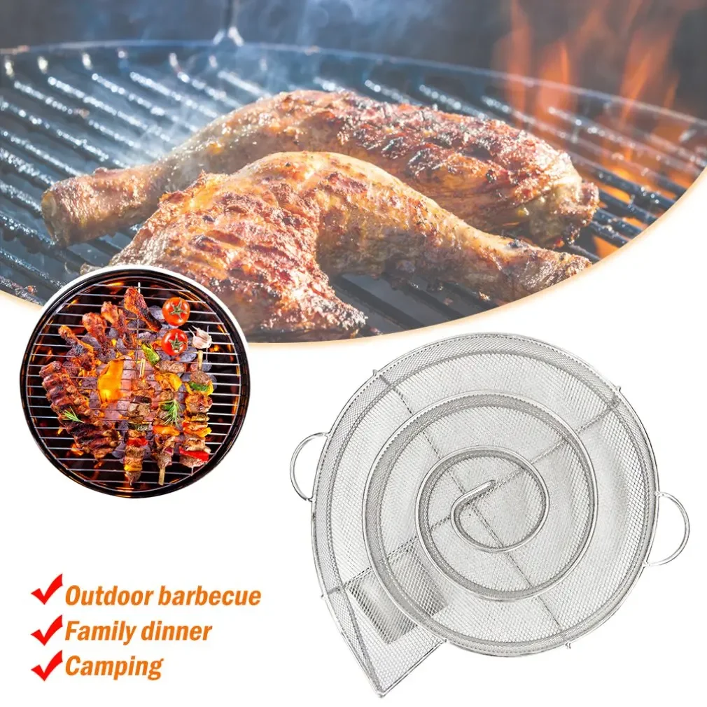 Chip Smoking Box Smoker Wood Dust Hot Stainless Steel BBQ Grill Cold Smoke Generator Smoker Salmon Bacon Fish Mini Apple Wood