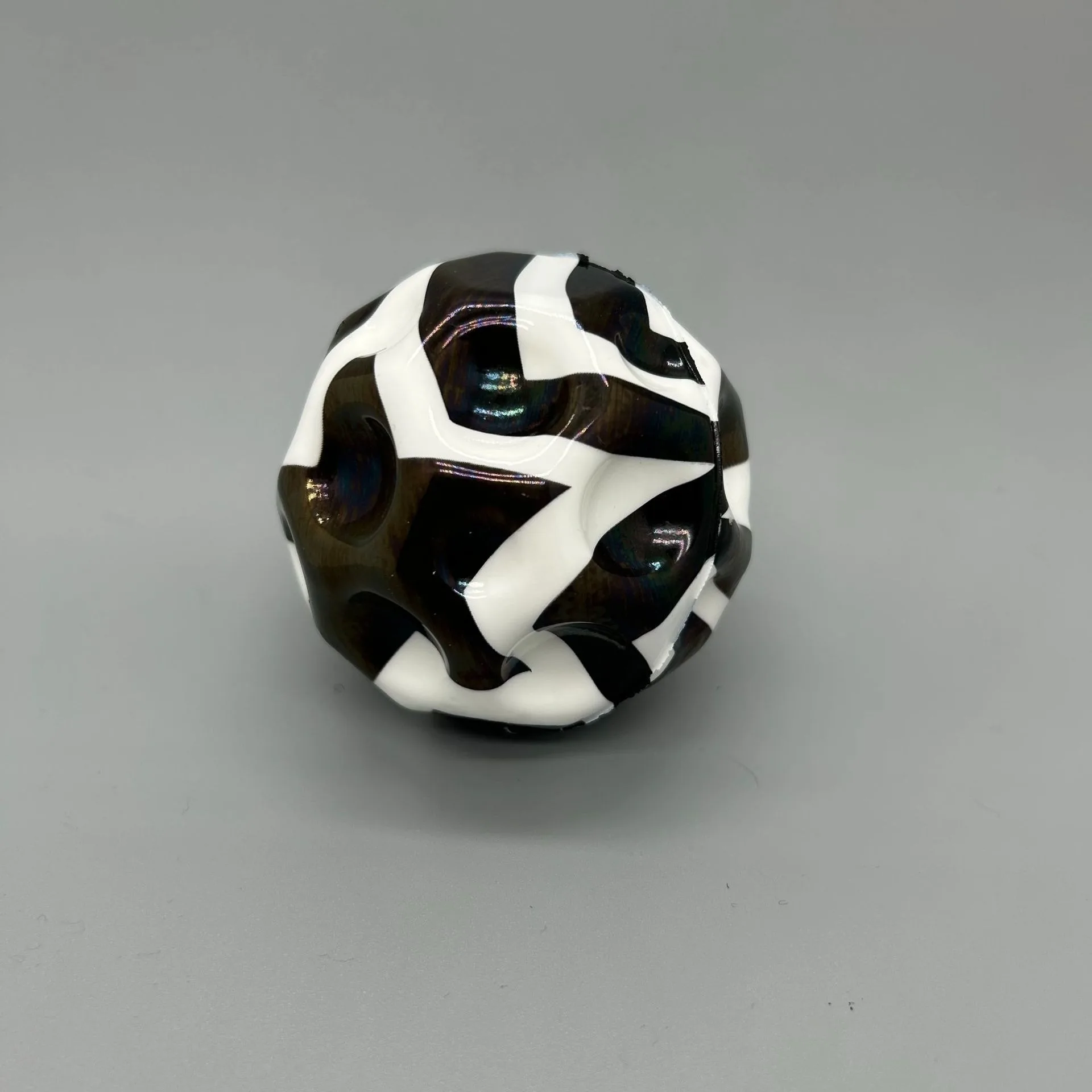 Super Elastic Ball Interesting Outdoor Toys For Children Moon Shape Porous Bouncy Ball Kids Indoor And Outdoor Stress Receiver 3
