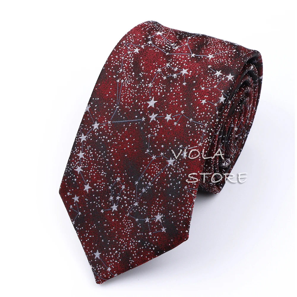 29 Colors Constellation Floral Paisley Men Necktie 7cm