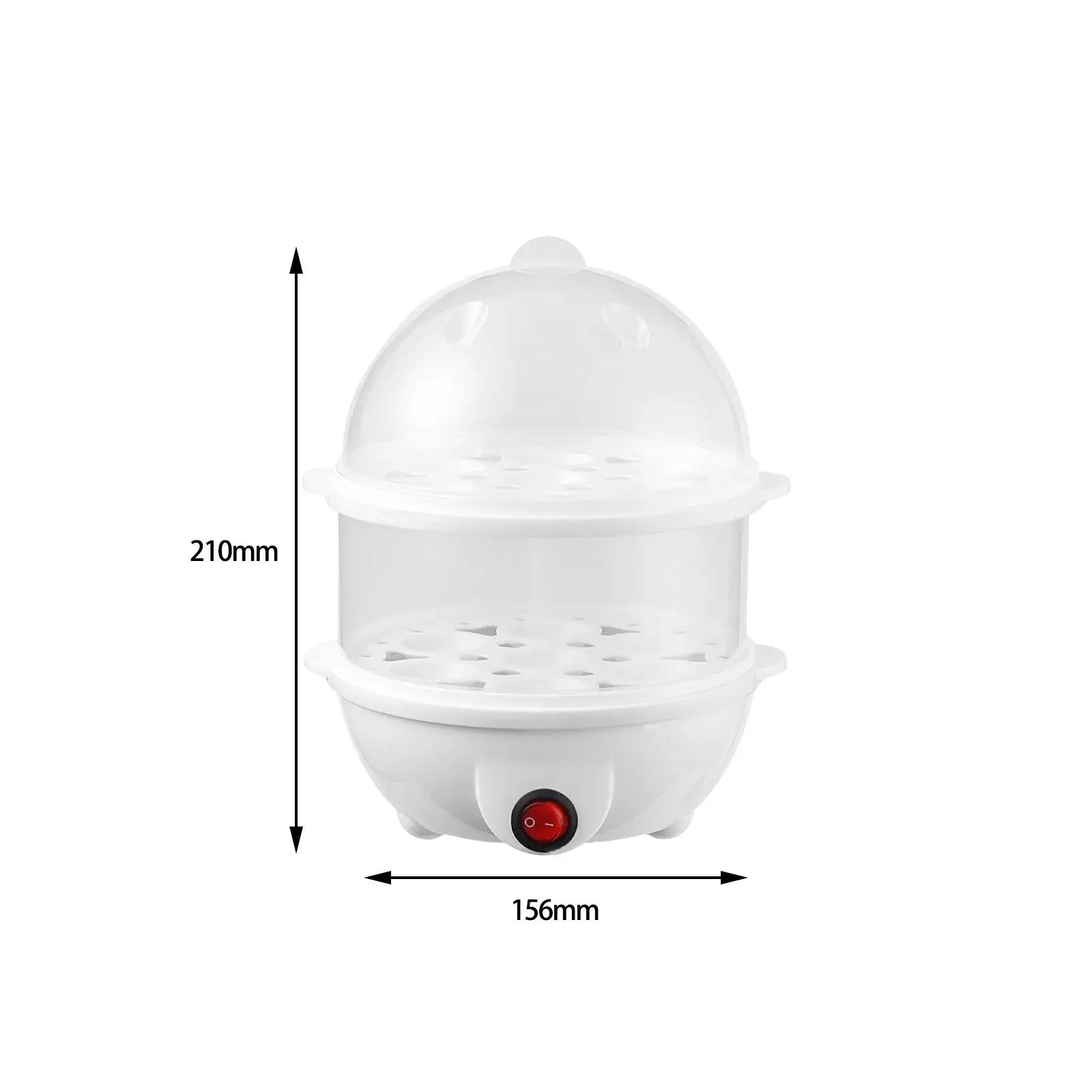 Boiled Egg Cooker Double Layer Egg Steamer Steamed Perfectly Cooks Eggs Steamer for Cooking