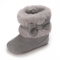 Plush Warm Baby Toddler Boots Fashion Children Snow Boots Shoes for Boys Girls Winter Shoes Rubber soled antiskid boots  0-18M 5