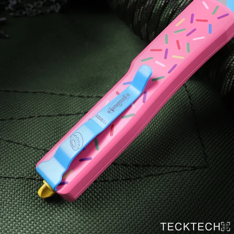 Donut Limited UTX-70 KNIFE MICRO ULTRA MINI TECH KNIFE UTX70 UTX 70 EDC Self Defense Tactical Pocketknife D2 Blade CNC T6 5