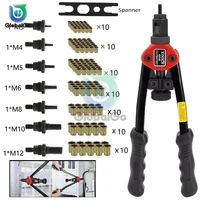 Riveter Gun Tool Hand Riveter Interchangeable Mandrel Insert Threaded Nut Rivet Drilling Rivet Tool M3-M12 Spare Part 1