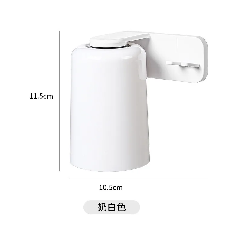Magnetic Suction Cup Holder Wall Mounted No Drilling Toothbrush Storage Rack Bathroom Accessories_voghion.com