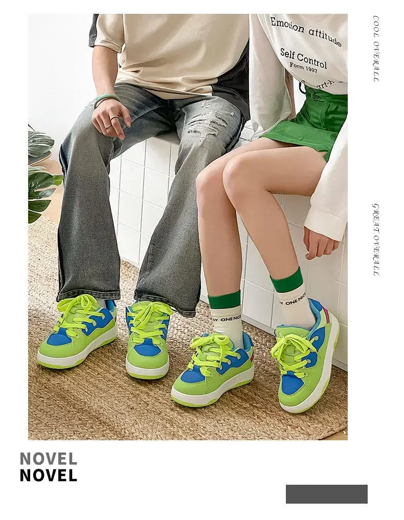 Description Picture 4 of itemMen's Trendy Skate Shoes Men Women Fashion Casual Outdoor Stylish Women's Skateboard Shoes Streetwear Platform Designer Sneakers