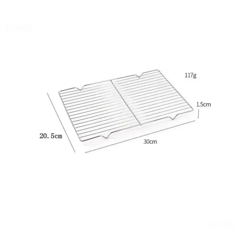 Stainless Steel Mat Net Grid Shape Rectangle Grill Grilling Mesh Net Outdoor Cooking Accessories Barbecue Tools