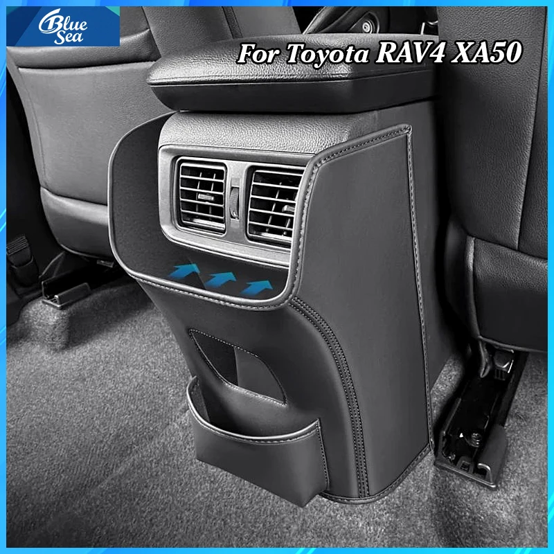 For Toyota Rav4 XA50 20-24 Rear Anti-kick Pad Armrest Box Rear Discharge Trend Protective Pad Accessories Interior Accessories