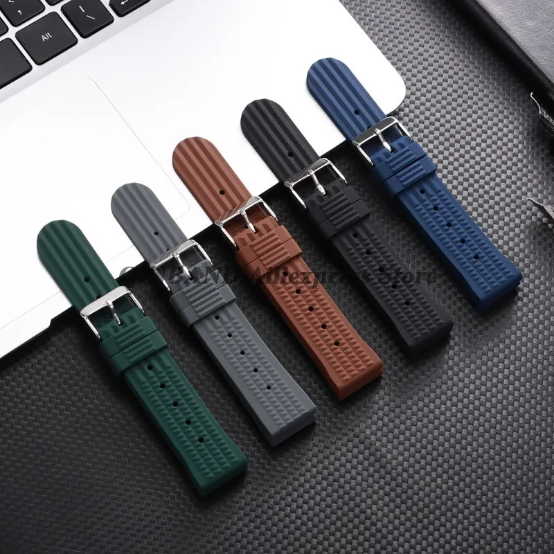 Premium Silicone Waterproof Sport Watchband Replacement Bracelet