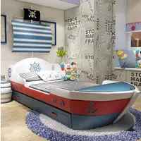 أوروبا الديكور سرير أطفال إطار خشبي السلامة واحدة الحديثة نمط طفل سرير الأولاد تصميم كاما Infantil الأثاث للمنزل 3