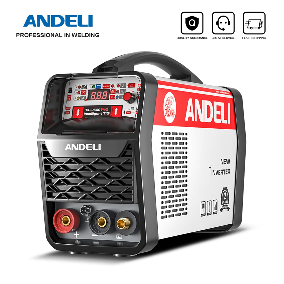 ANDELI 110/220V Cold Welding Machine HOT/Cold/MMA/CLEAN/TIG Pulse 5 in 1 IGBT Inverter Multi-function TIG Welders