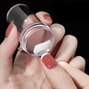 1pcs Transparent Silicone Nail Art Stamping Kit French Design For Manicure Plate Stamp Polish Seal Two Side Stamper Scraper Tool 1