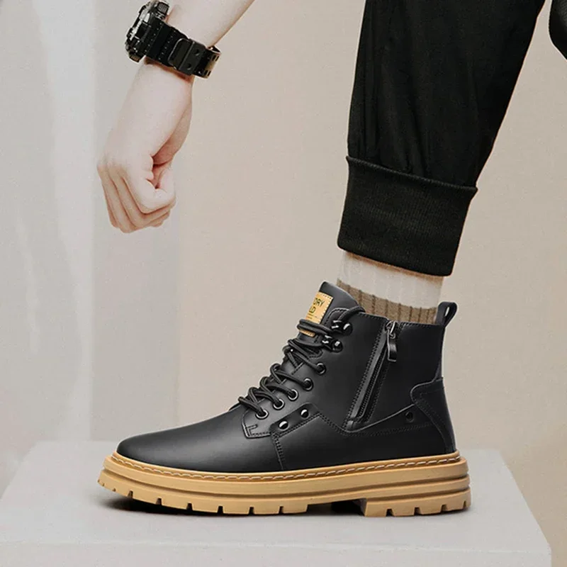 Increase 8cm Male Shoes Invisible Inner Height Increase Sneakers Men's Shoes Sports Leisure Shoes Elevator Shoes Big Size 37-48 4
