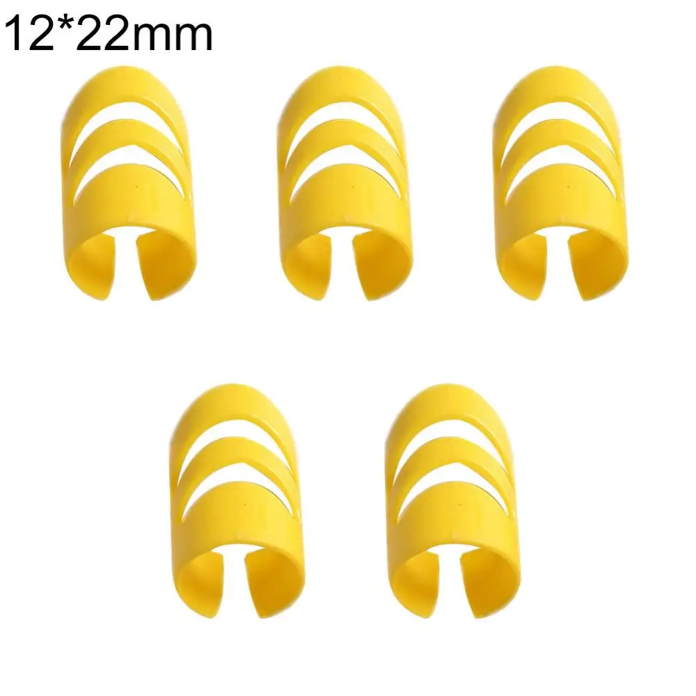 Picks Plastic Fingertip Protectors Guitar Ukulele Thumb Finger Nail Set Fingerguards Thumb Finger Nail Protect Cover 5Pcs