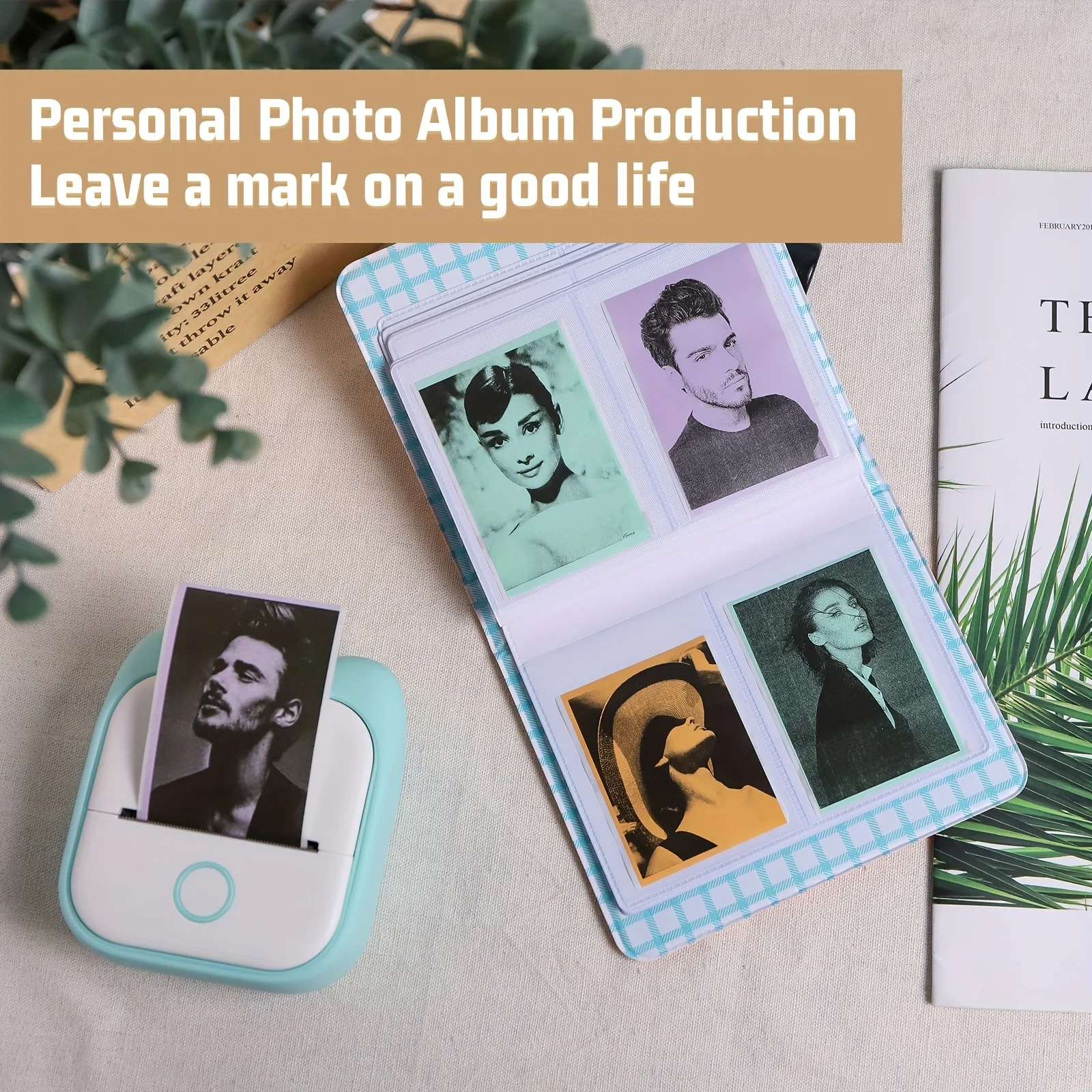 53MM Mini Thermal Printer Transparent Stickers Paper, Multicolor Photo Printer Labels Paper For Photo Journal Notes Memo