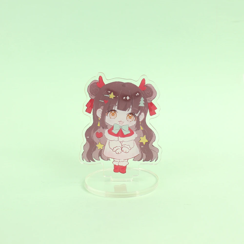 Personalized Anime Character Cartoon Acrylic Stand Custom Transparent Printing Souvenir Birthday Gift Pet Cat Dog Keychain