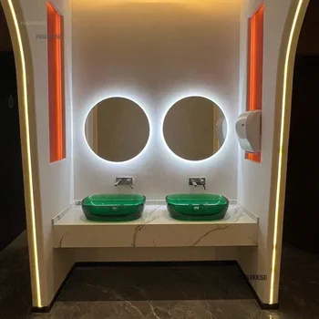 โปร่งใสห้องน้ําอ่างล้างมือบ้านสีเรซิ่นอ่างล้างหน้า Art Countertop อ่างล้างมือโรงแรมห้องน้ําอ่างล้างหน้าอ่างล้างจานเดี่ยว 1