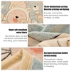 Velvet Bed Sheet Cartoon Bear Thickened Winter Warm Blanket Version Bed Cover Queen King Bedspread Home Decor Coverlid 5