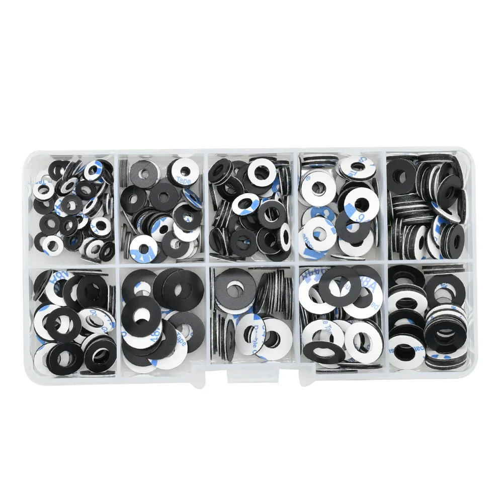 M2 M2.5 M3 M4 M5 M6 M8 PVC Nyon Gasket Washer Flat oring Hard Soft Plastic Transparent Insulating Plain Gasket O Ring Spacer Kit
