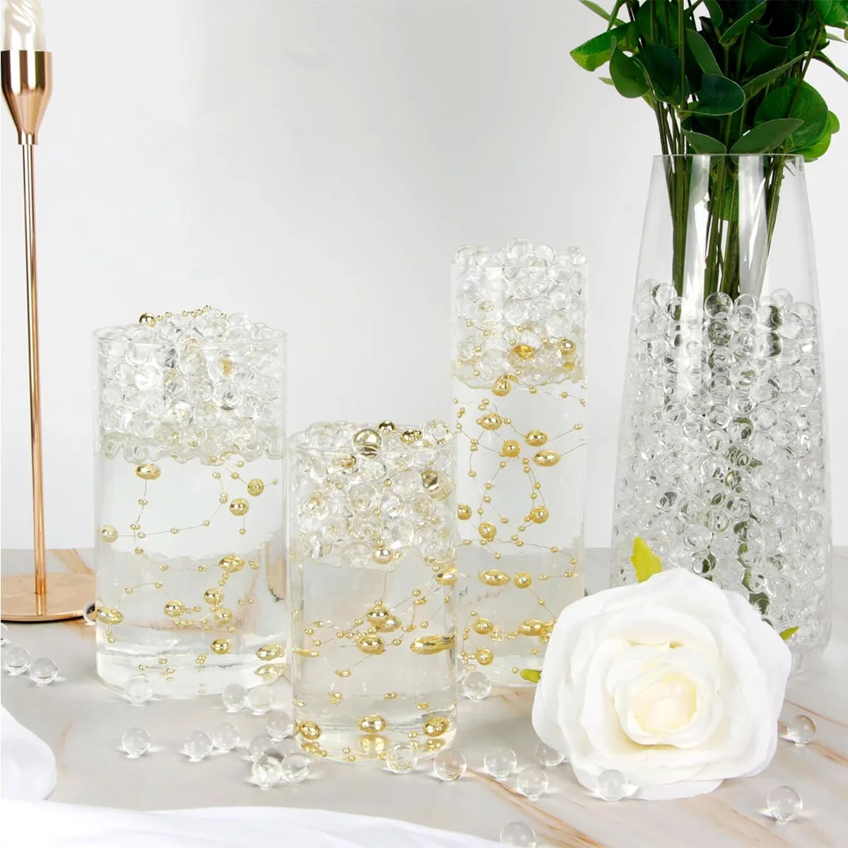 60000pcs 2-2.5mm Clear Water Beads Transpatent Gel Jelly Vase Filler for  Wedding Centerpiece Floral Arrangement Home Decorations - AliExpress