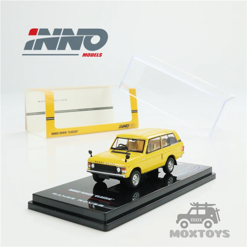 

INNO 1:64 RANGE ROVER Классическая желтая литая модель автомобиля Sanglow