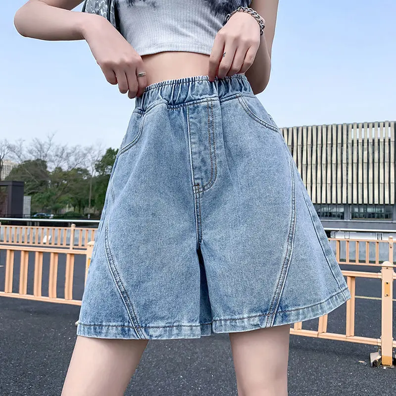

High Waist Denim Shorts Jeans Clothes for Women Fashion Cheap Things Free Shipping Trendyol Hotpants Short Woman Women's Skort