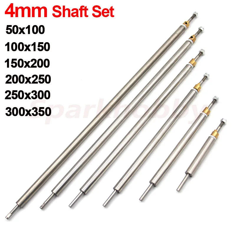 2 PCS High-Precision 4mm Stainless Steel Ship Propeller Support Shaft And Bushing Set Various Sizes For Remote Control Boat | Игрушки и