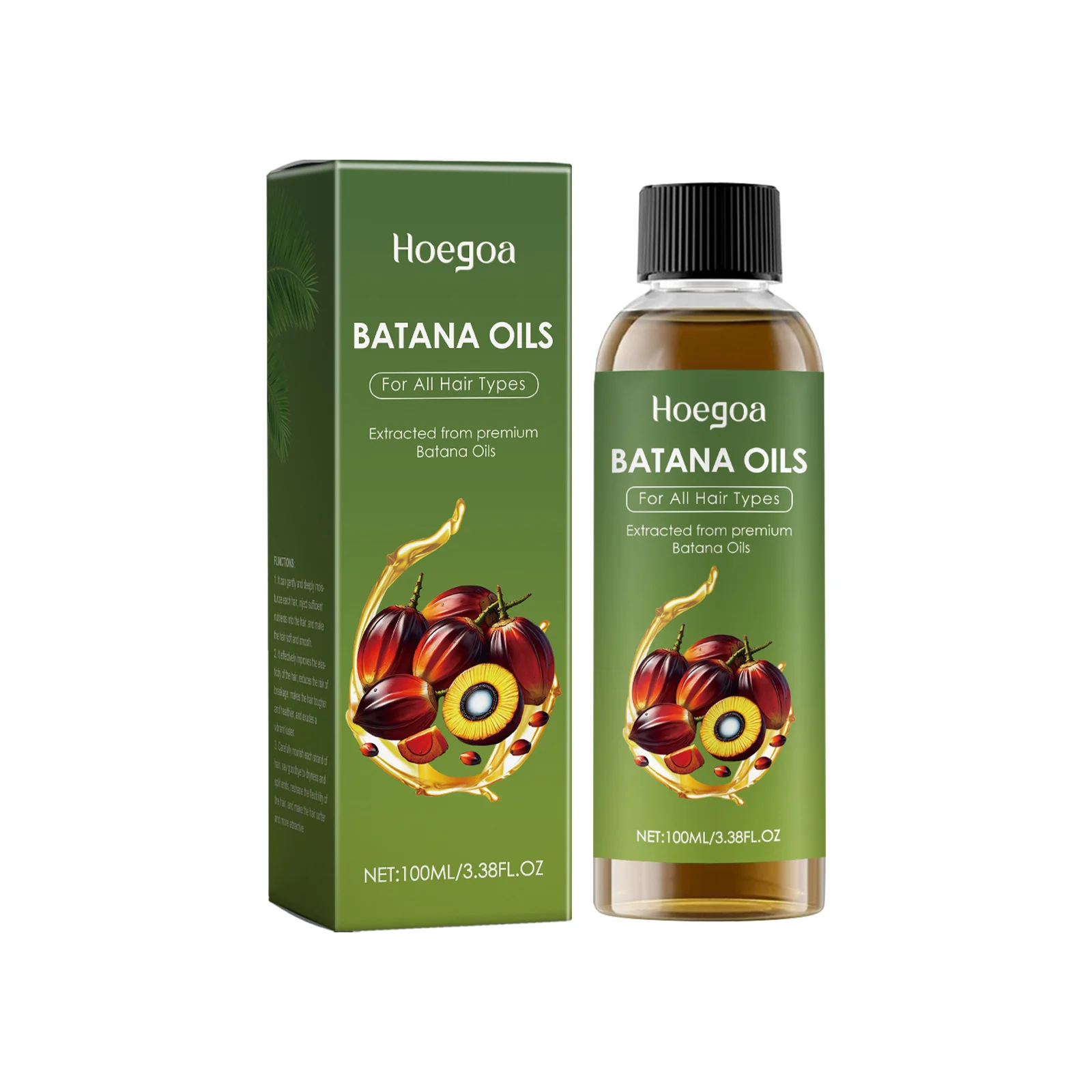 Natural Batana Oil Hair Growth Strengthens Scalp Reduce Loss Anti-Breakage Hair Smoothing Nourishing Product Men Women