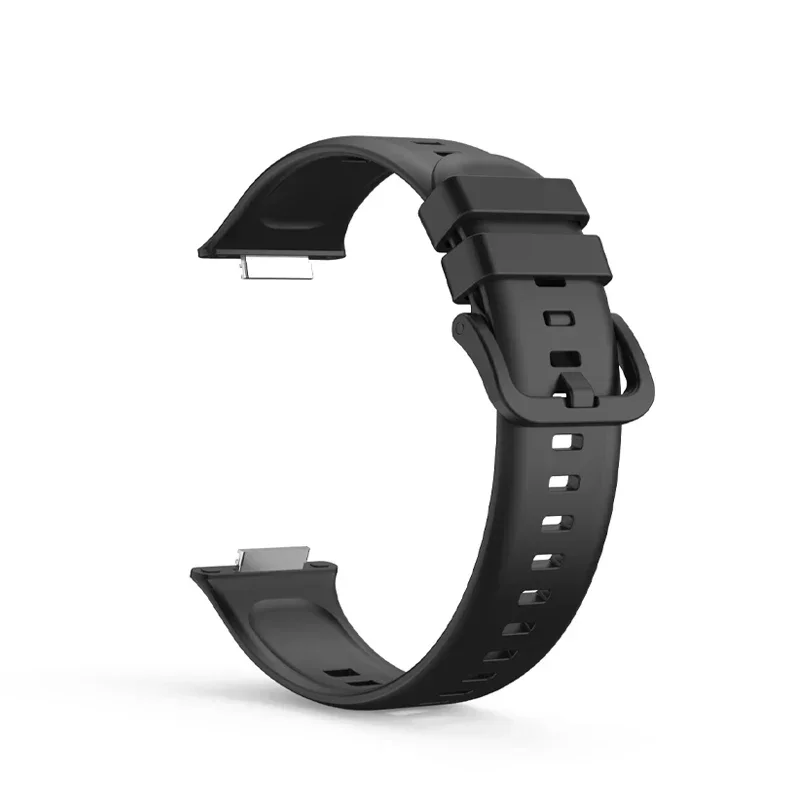 Silicone Bracelet Strap with Metal Buckle - Sporty Replacement Wristband Accessories