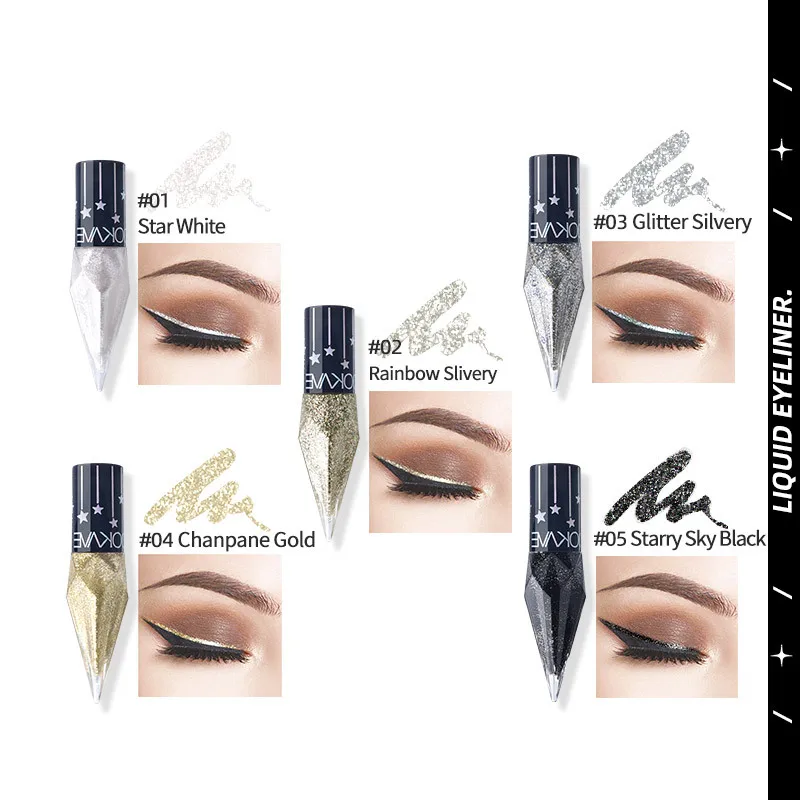 Eye Shadow Diamond Liquid Eyeshadow Waterproof Sequins Smooth Shimmer Eyeliner Stick Makeup Tool