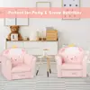 Kids Couch, Children's Sofa Armrest Chair with Pattern, Toddler Furniture w/Sturdy Wood Construction 3