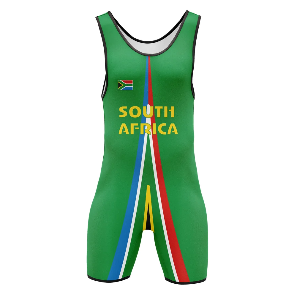 Wrestling Singlet Suit Men's Leotard One Piece Sleeveless Undershirt GYM Triathlon Fitness Singlet Powerlifting Bodysuit sports suit powerlifting singlet