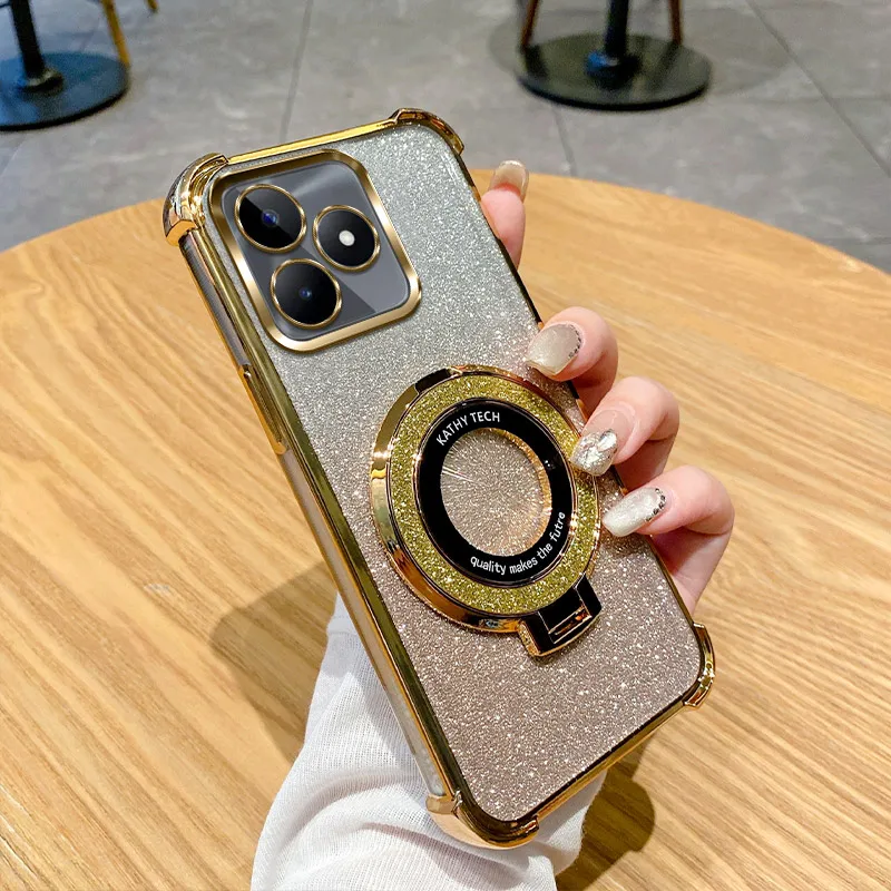 Shockproof Stand Ring Phone Case with Soft Cover